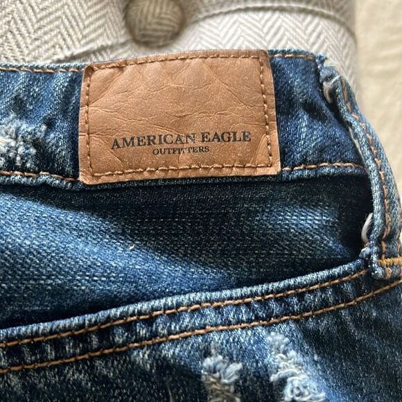 American Eagle Hi Rise Festival Denim Mini Skirt - Picture 9 of 11